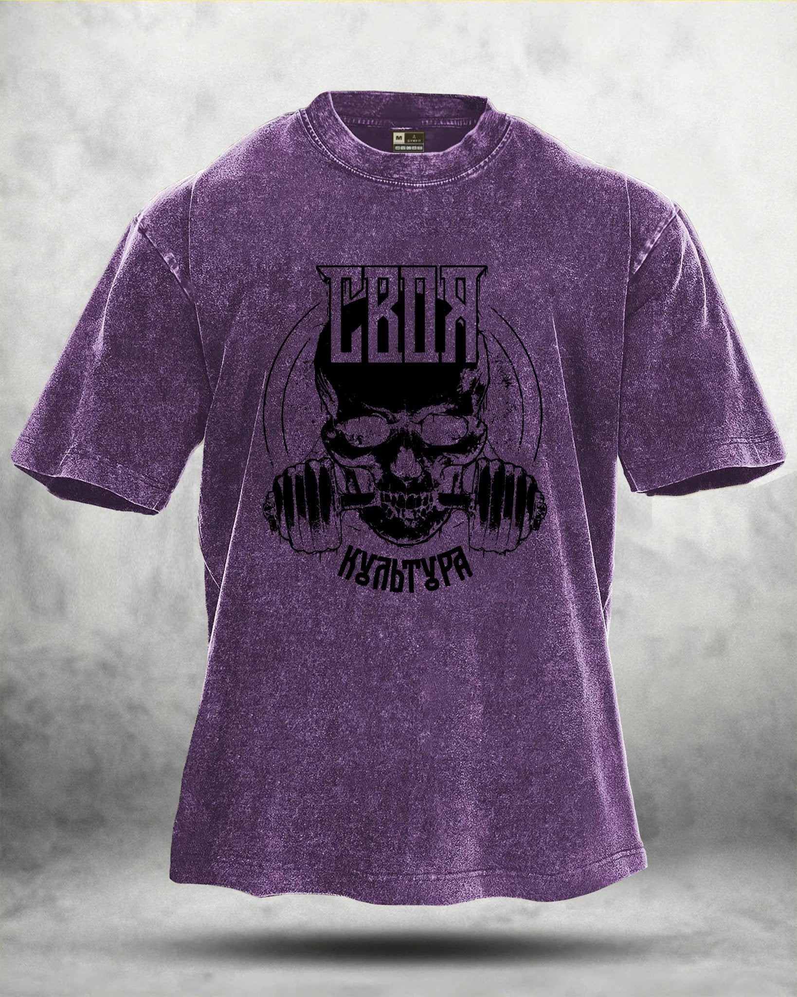 IRONFIT GYM SKULL WASHED T - SHIRT - Ironfit