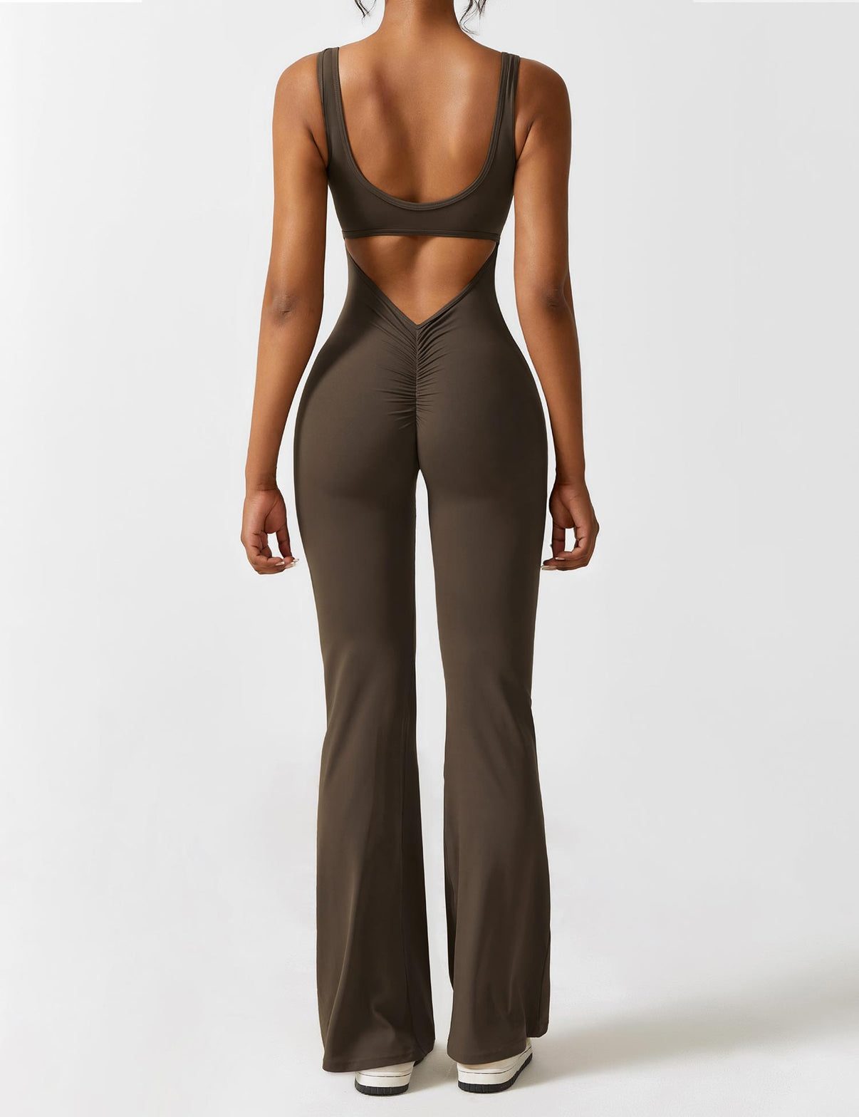 Ironfit Jumpsuit mit V - Rücken und Schlaghose - Ironfit