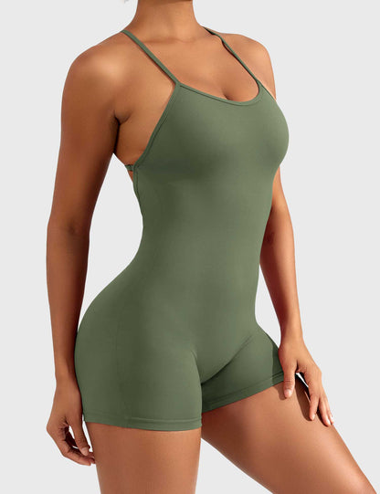 Ironfit Liza Jumpsuit mit V - Rücken - Ironfit