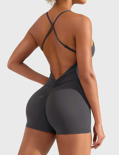 Ironfit Liza Jumpsuit mit V - Rücken - Ironfit