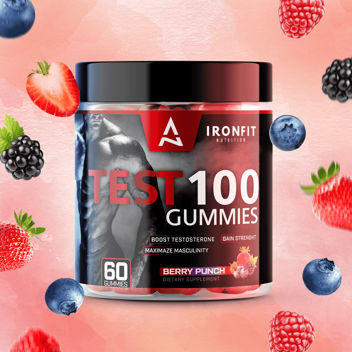 Ironfit Nutrition TEST 100 Gummies - Ironfit