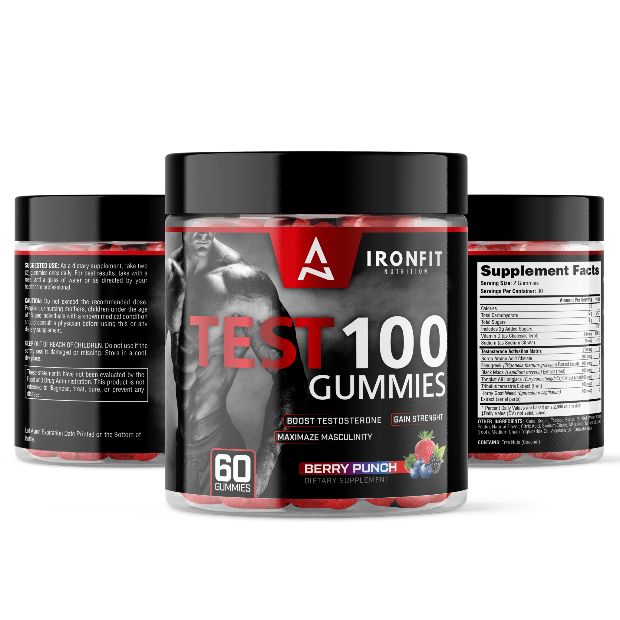Ironfit Nutrition TEST 100 Gummies - Ironfit