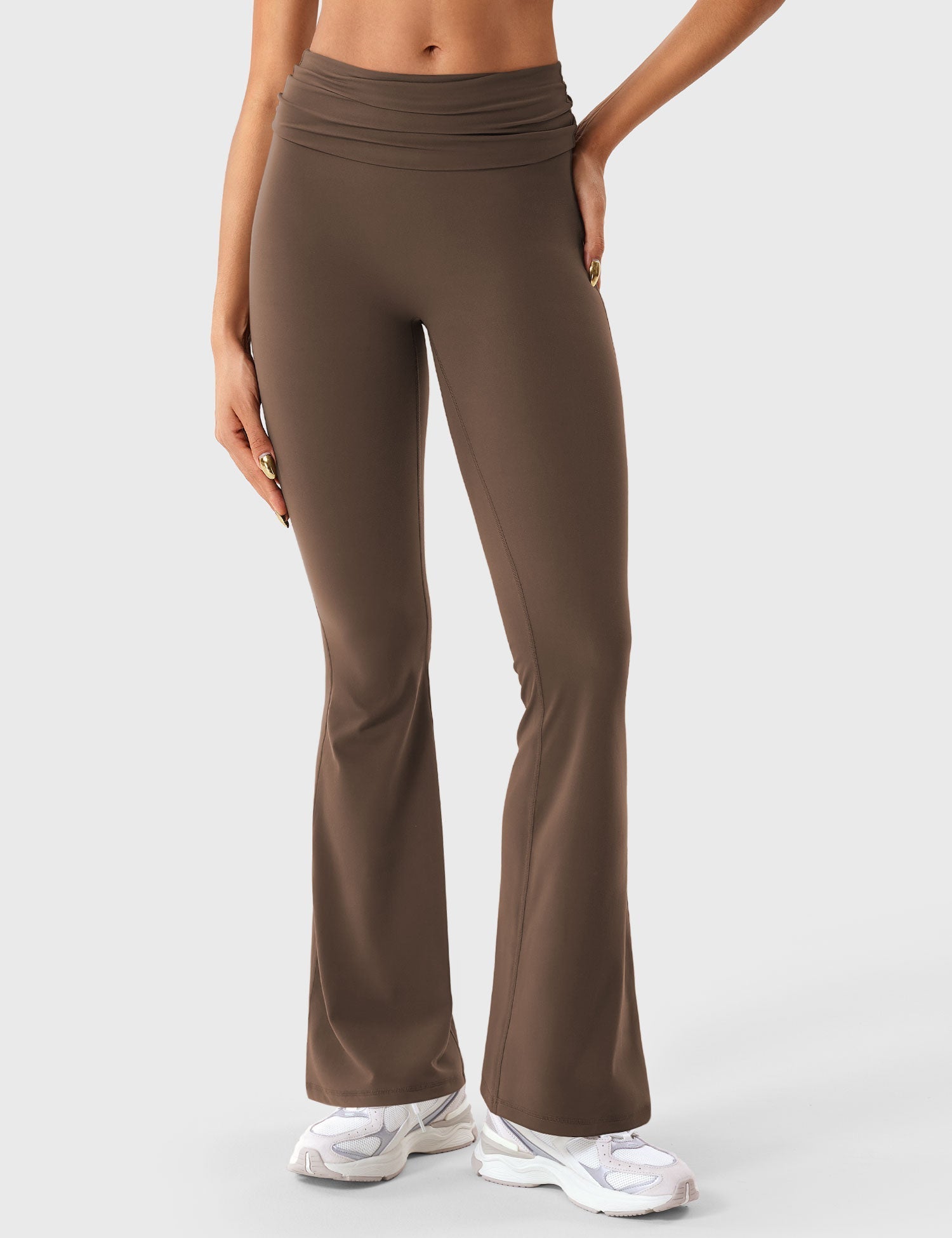 Ironfit Romola Fold Over Flare Leggings - Ironfit