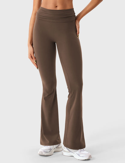 Ironfit Romola Fold Over Flare Leggings - Ironfit