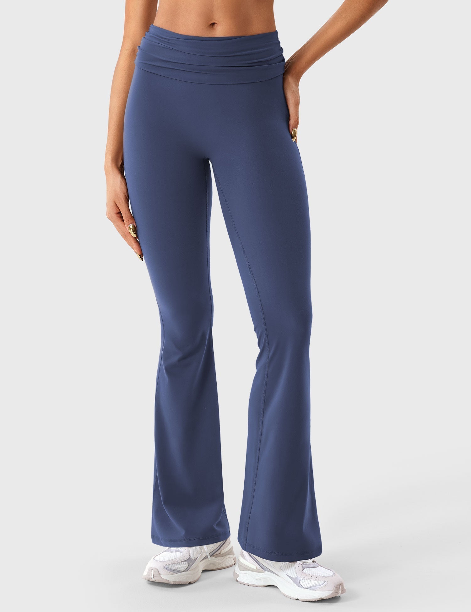 Ironfit Romola Fold Over Flare Leggings - Ironfit