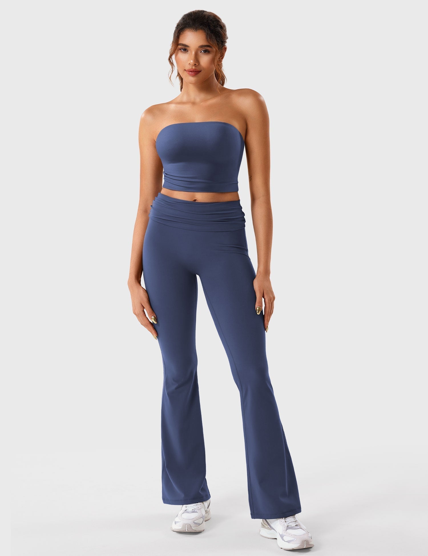 Ironfit Romola Fold Over Flare Leggings - Ironfit