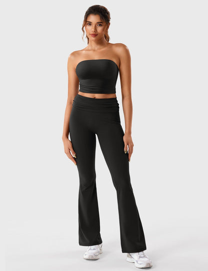 Ironfit Romola Fold Over Flare Leggings - Ironfit