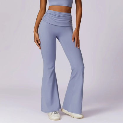 Ironfit Romola Fold Over Flare Leggings - Ironfit