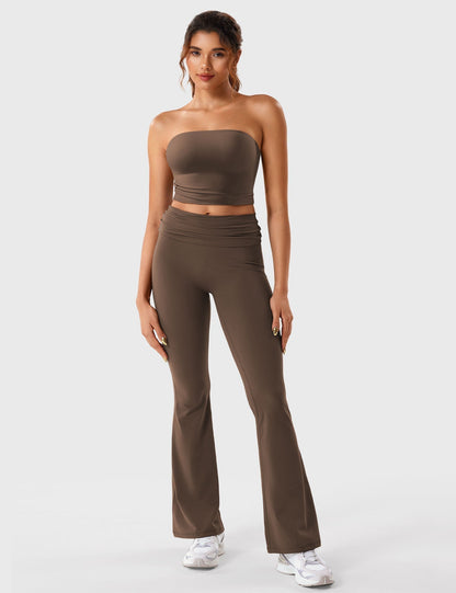 Ironfit Romola Fold Over Flare Leggings - Ironfit