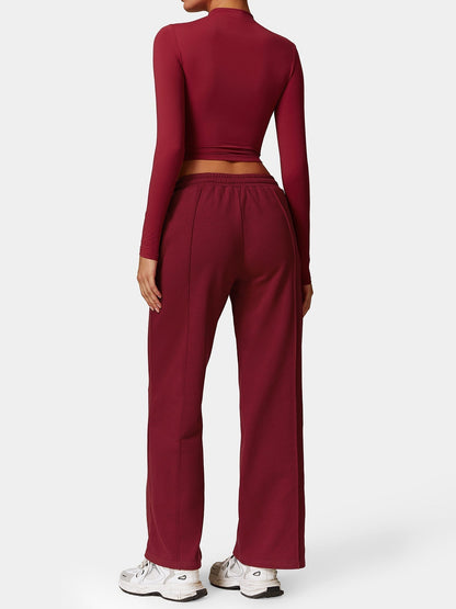 Ironfit Turtle Neck Long Sleeve Crop Top - Ironfit