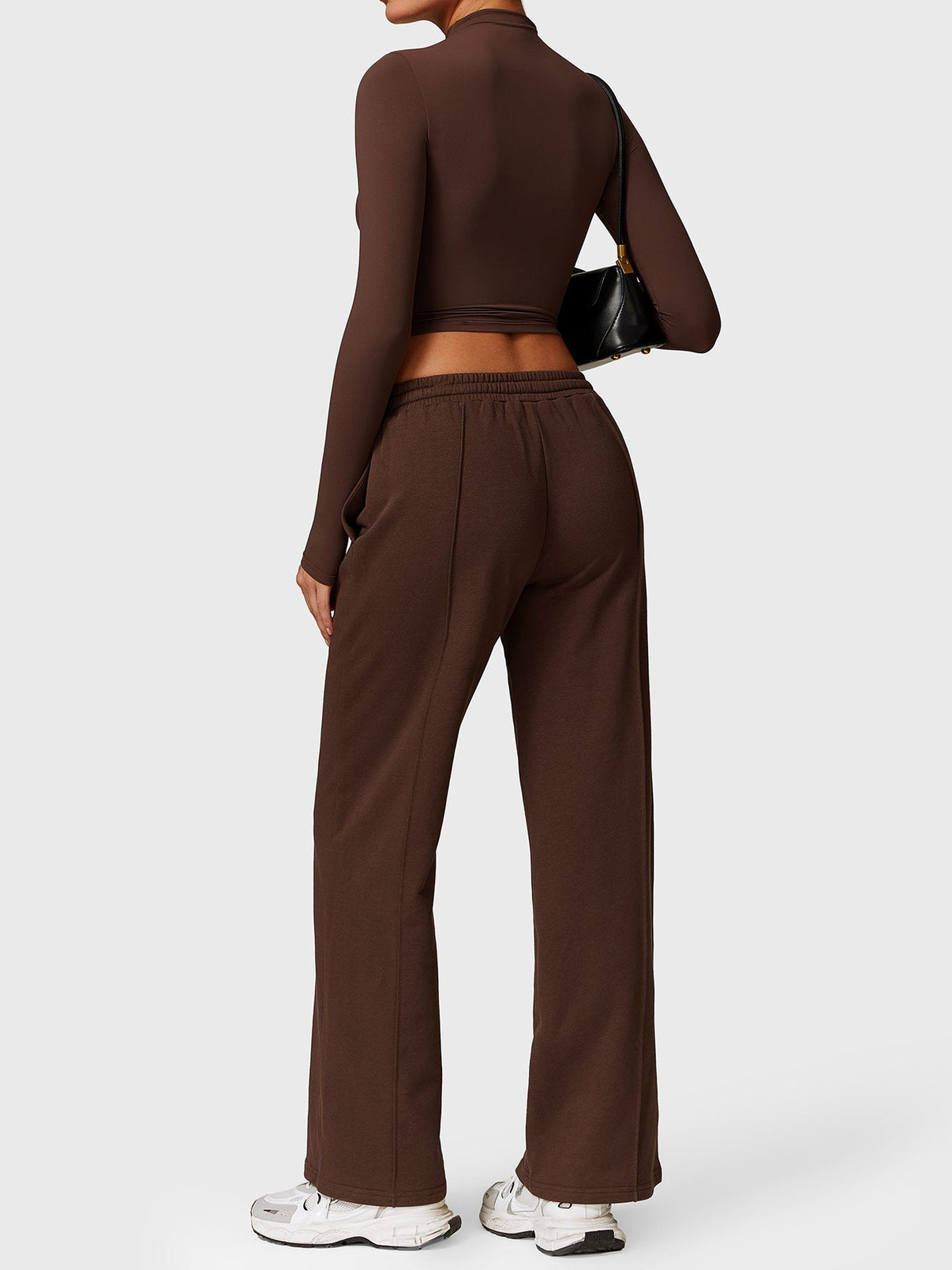 Ironfit Turtle Neck Long Sleeve Crop Top - Ironfit