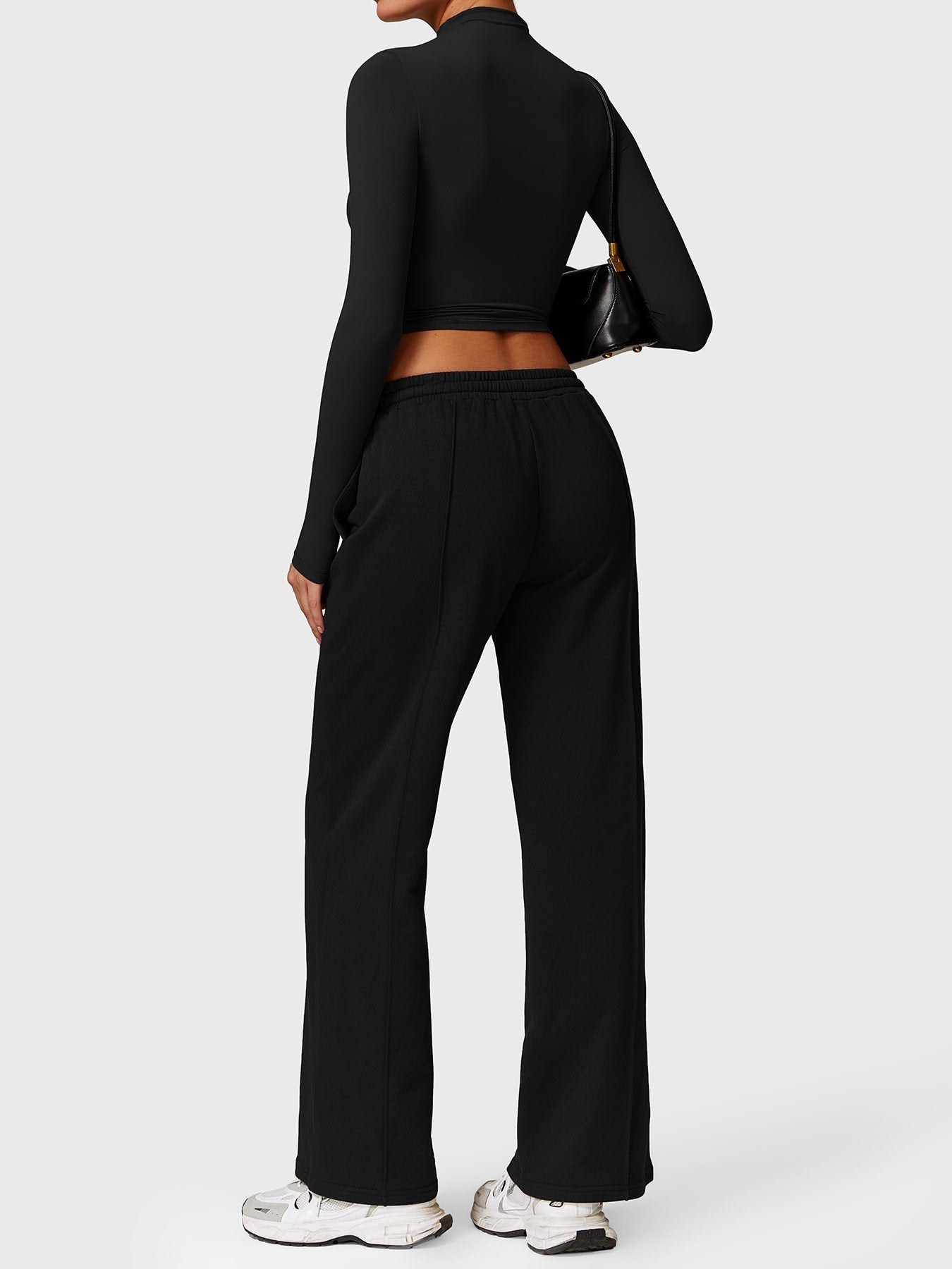 Ironfit Turtle Neck Long Sleeve Crop Top - Ironfit
