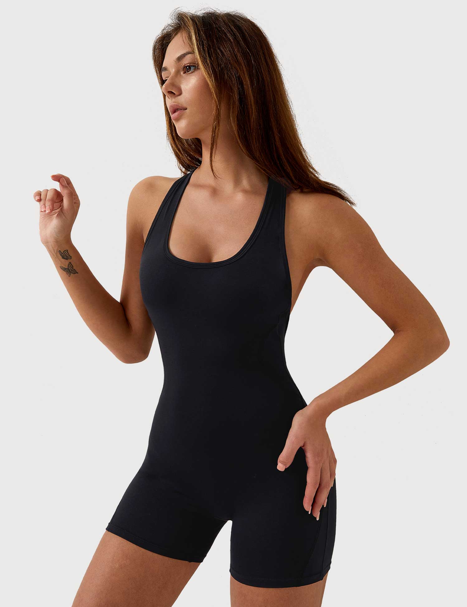 Ironfit U - Ausschnitt Rückenfreier Jumpsuit - Ironfit