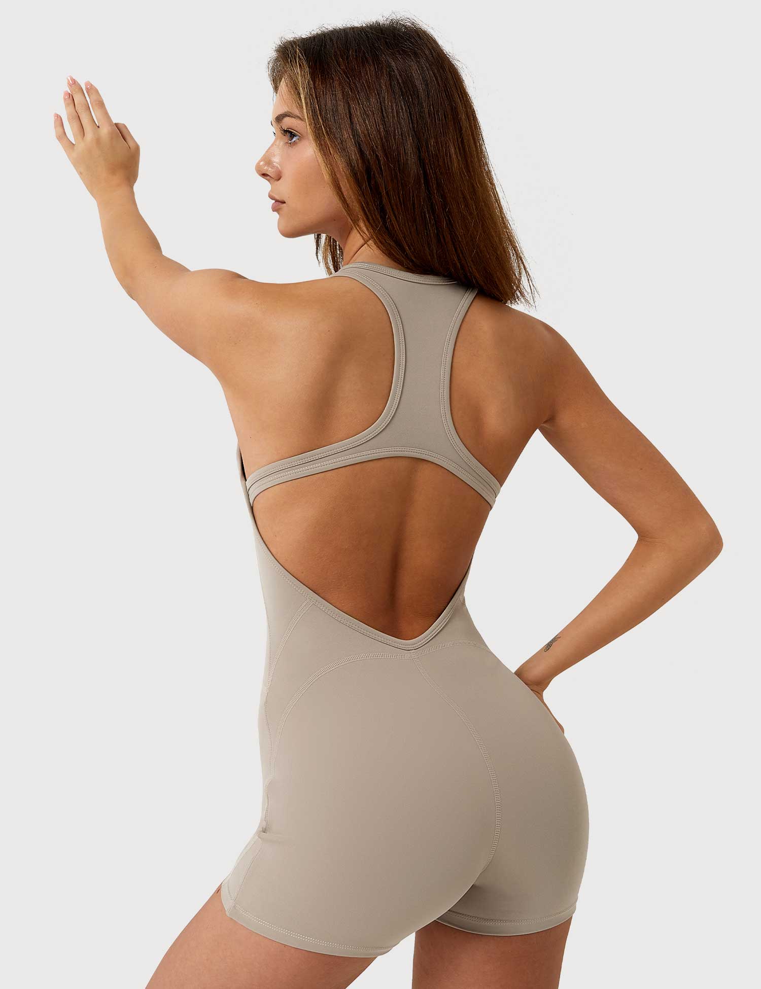 Ironfit U - Ausschnitt Rückenfreier Jumpsuit - Ironfit