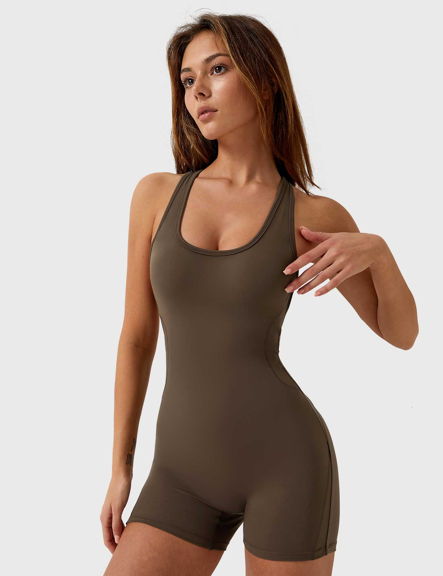 Ironfit U - Ausschnitt Rückenfreier Jumpsuit - Ironfit