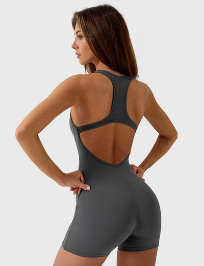 Ironfit U - Ausschnitt Rückenfreier Jumpsuit - Ironfit