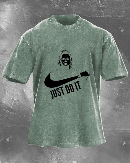Just do it Herren gewaschenes T-Shirt - Gymfit