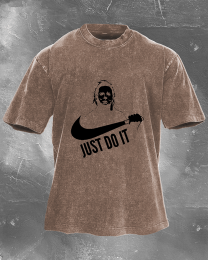 Just do it Herren gewaschenes T-Shirt - Gymfit