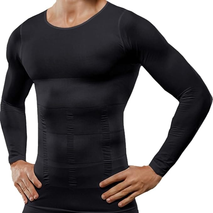Körpergeschäft Shapewear Schwarz / M Shapewear Slimming Langarmshirt