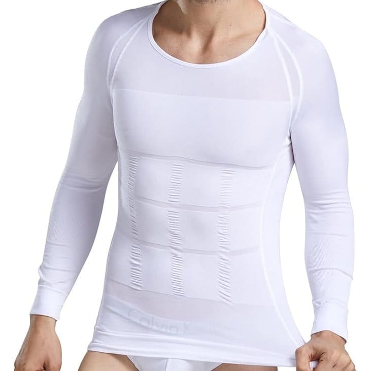 Körpergeschäft Shapewear Weiß / M Shapewear Slimming Langarmshirt