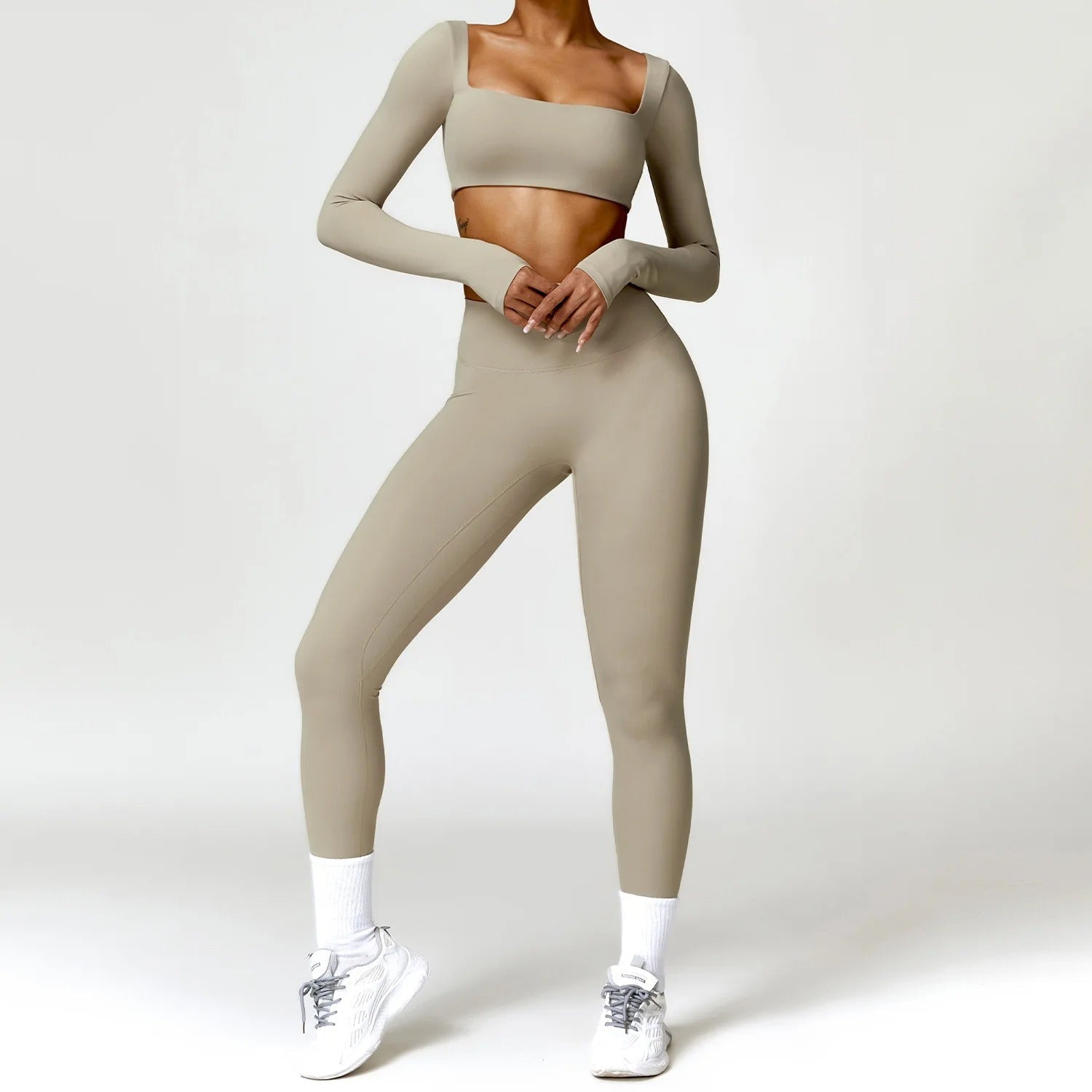 Langärmlige Oberteile & Hose (Set) - Gymfit