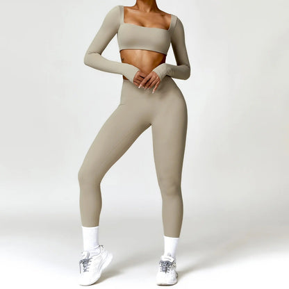 Langärmlige Oberteile & Hose (Set) - Gymfit