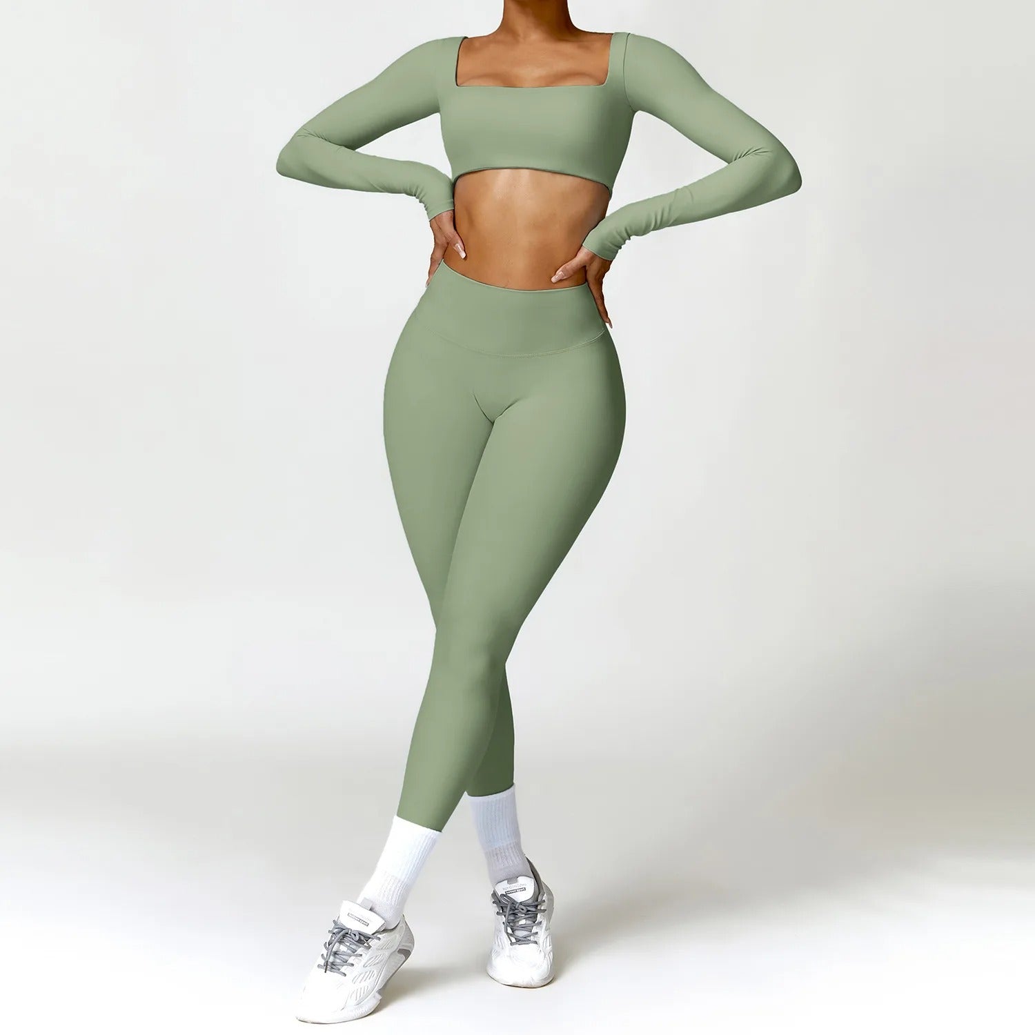 Langärmlige Oberteile & Hose (Set) - Gymfit