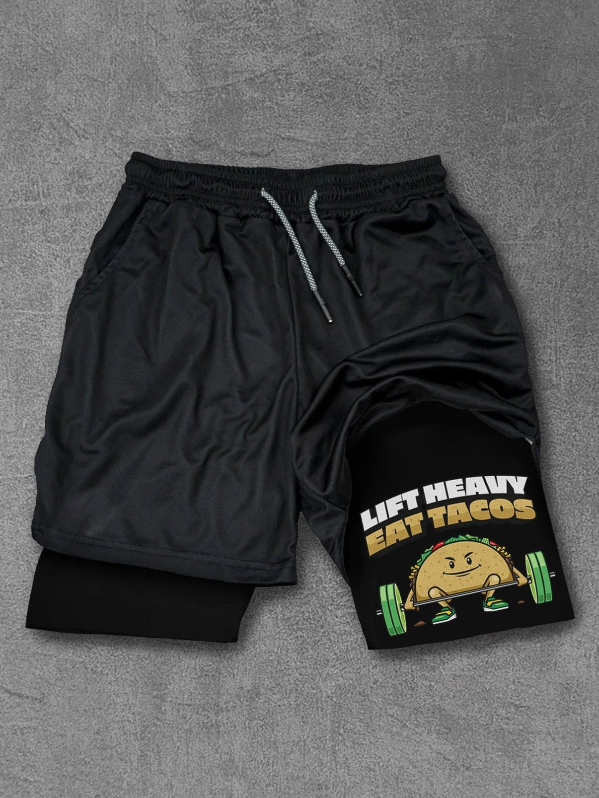Lift heavy eat tacos Performance Shorts - Ironfit