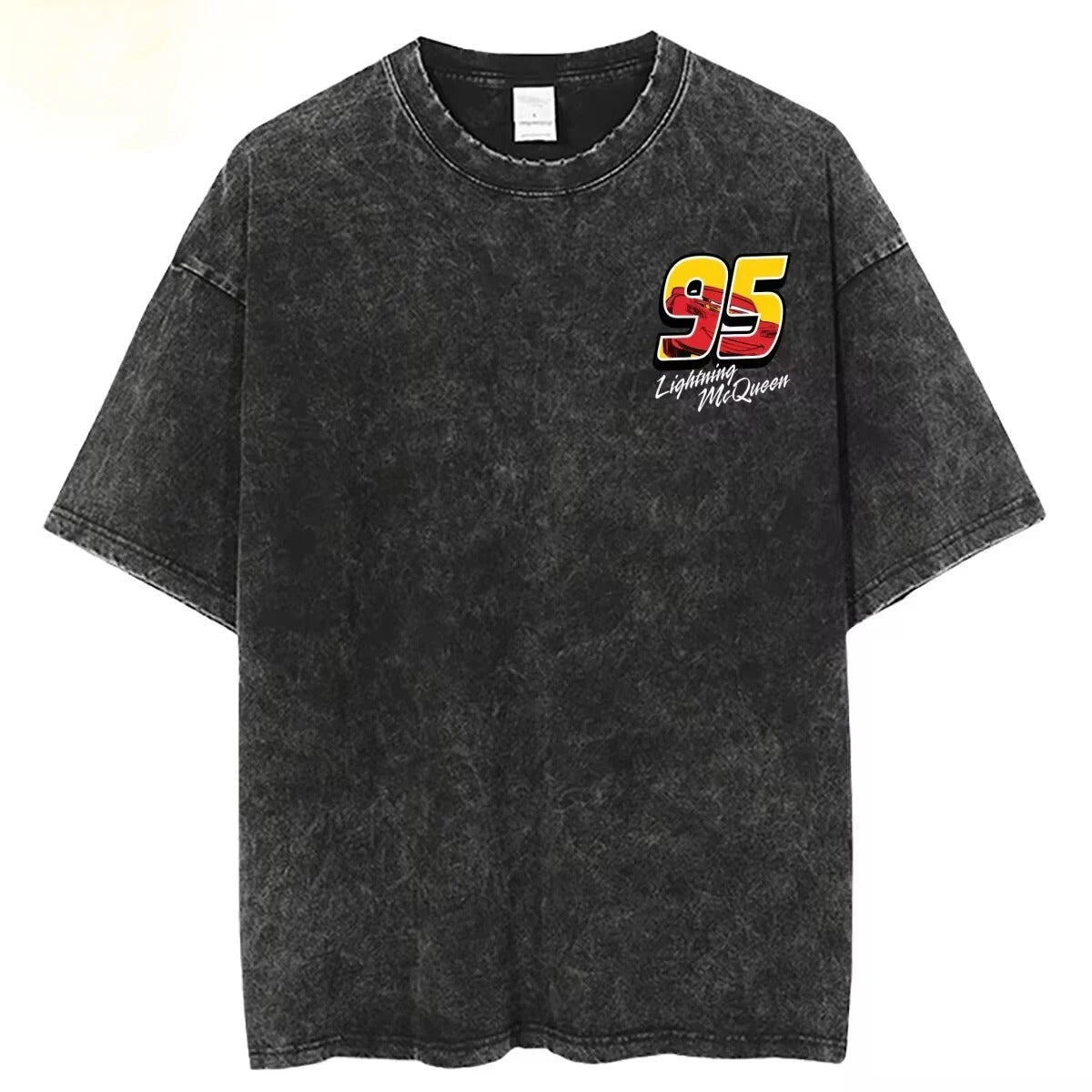 Lightning McQueen washed T-shirt - Ironfit