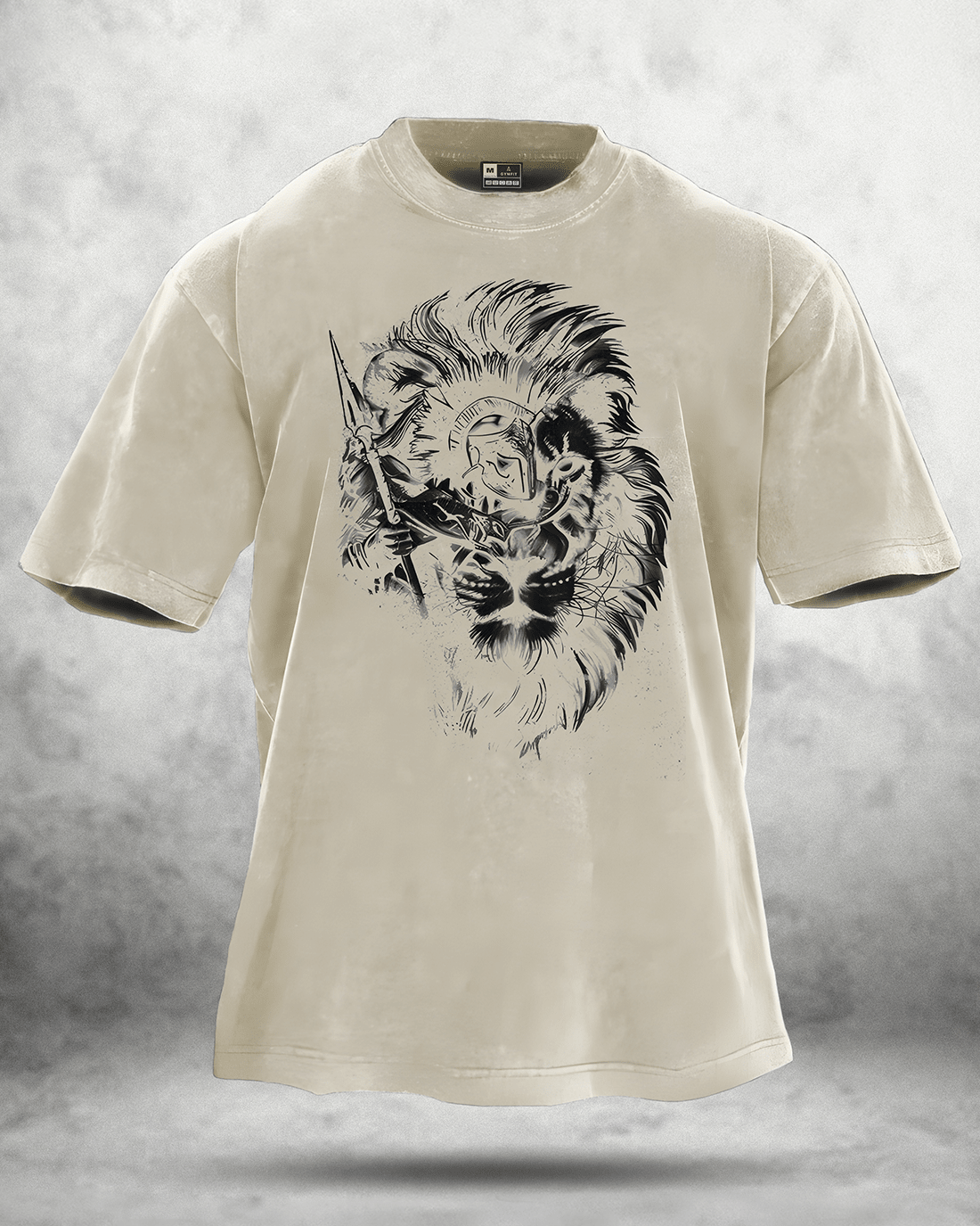 LION SPARTAN WASHED T - SHIRT - Ironfit