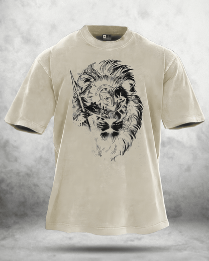 LION SPARTAN WASHED T - SHIRT - Ironfit