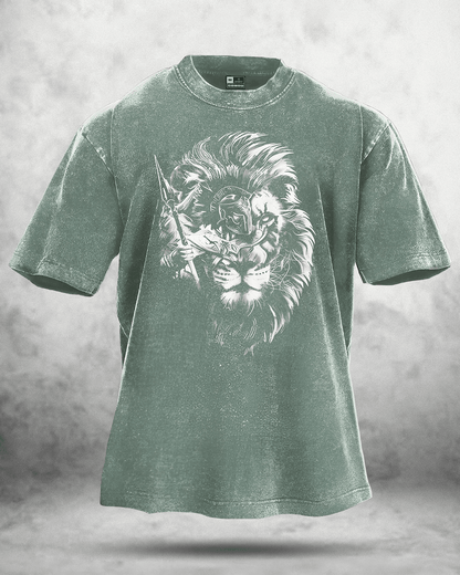 LION SPARTAN WASHED T - SHIRT - Ironfit