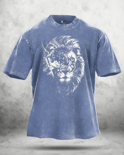 LION SPARTAN WASHED T - SHIRT - Ironfit