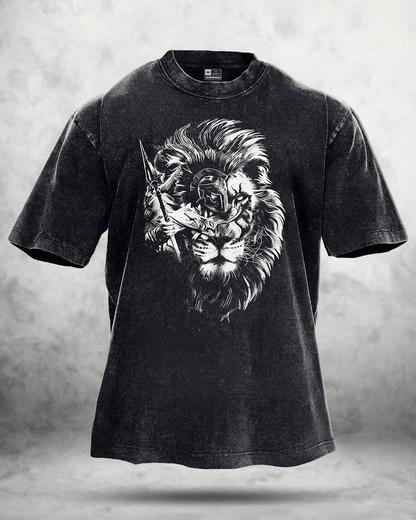 LION SPARTAN WASHED T - SHIRT - Ironfit