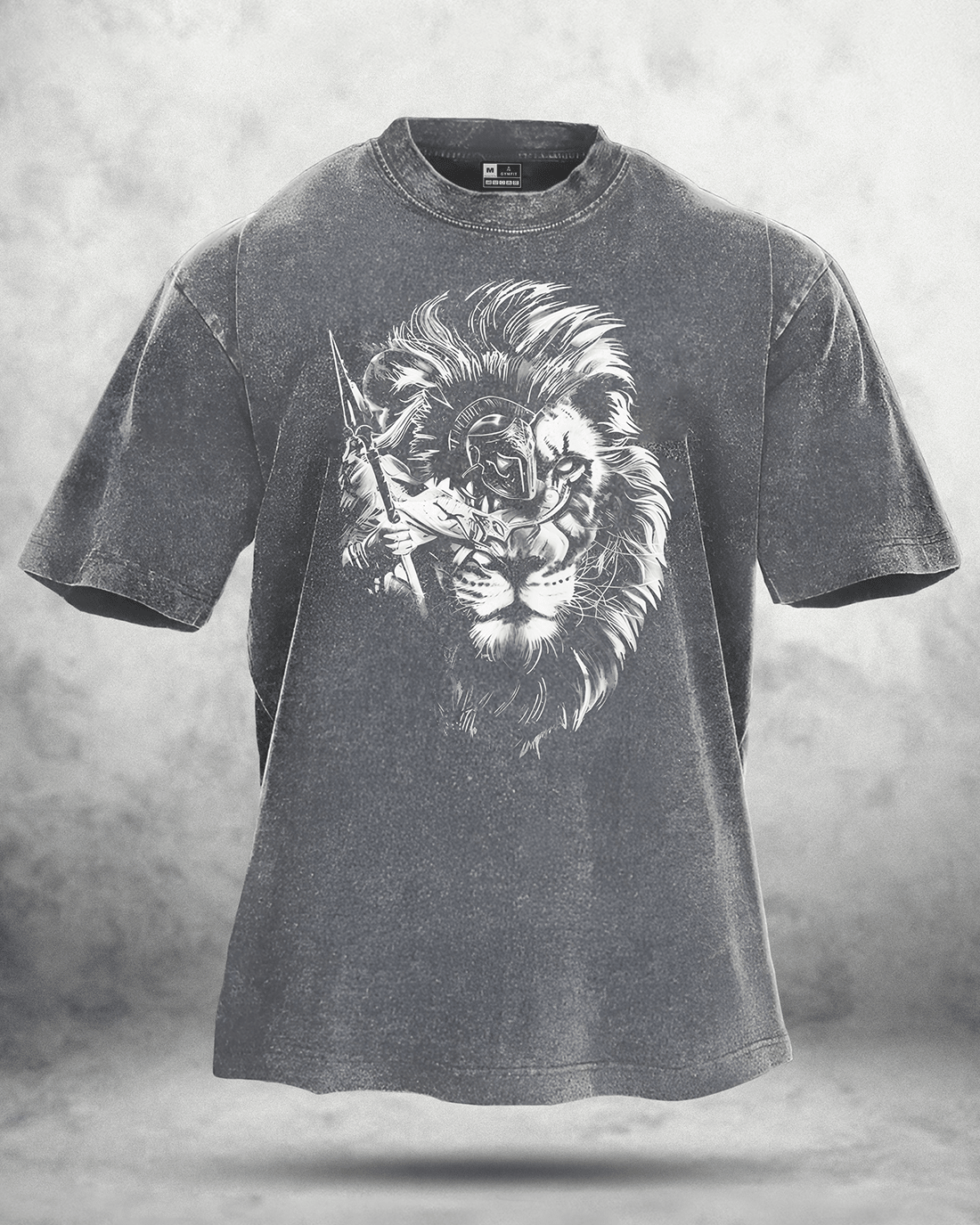 LION SPARTAN WASHED T - SHIRT - Ironfit