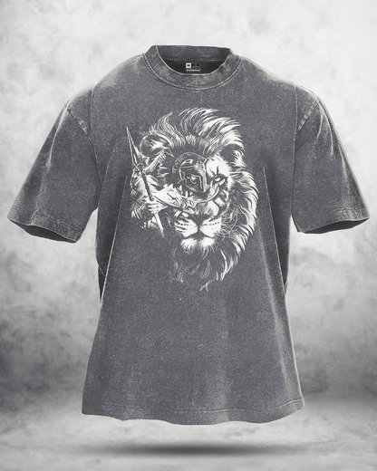 LION SPARTAN WASHED T - SHIRT - Ironfit