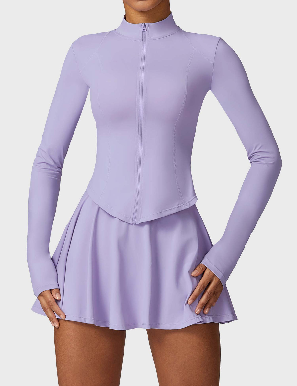 Long Sleeve Tennis Skirt Sets - Ironfit