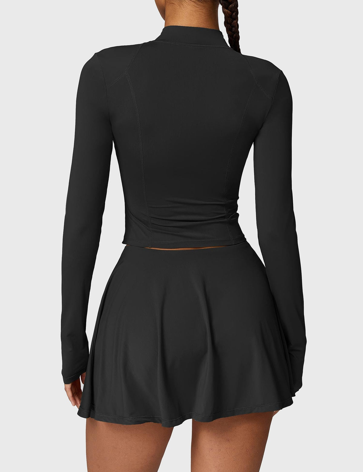 Long Sleeve Tennis Skirt Sets - Ironfit