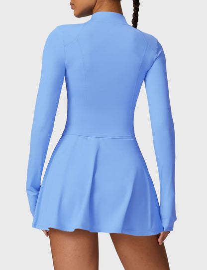 Long Sleeve Tennis Skirt Sets - Ironfit