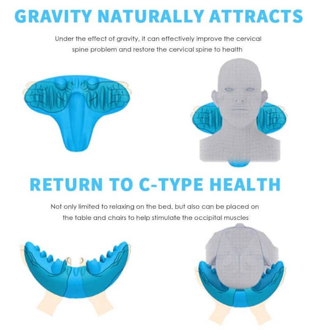 Massagekopfform für effektive Nackenentlastung und bessere Haltung - Gymfit