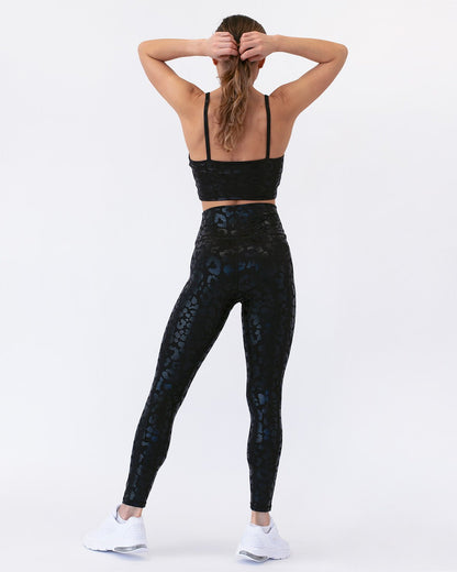 Metallic Leopard Leggings