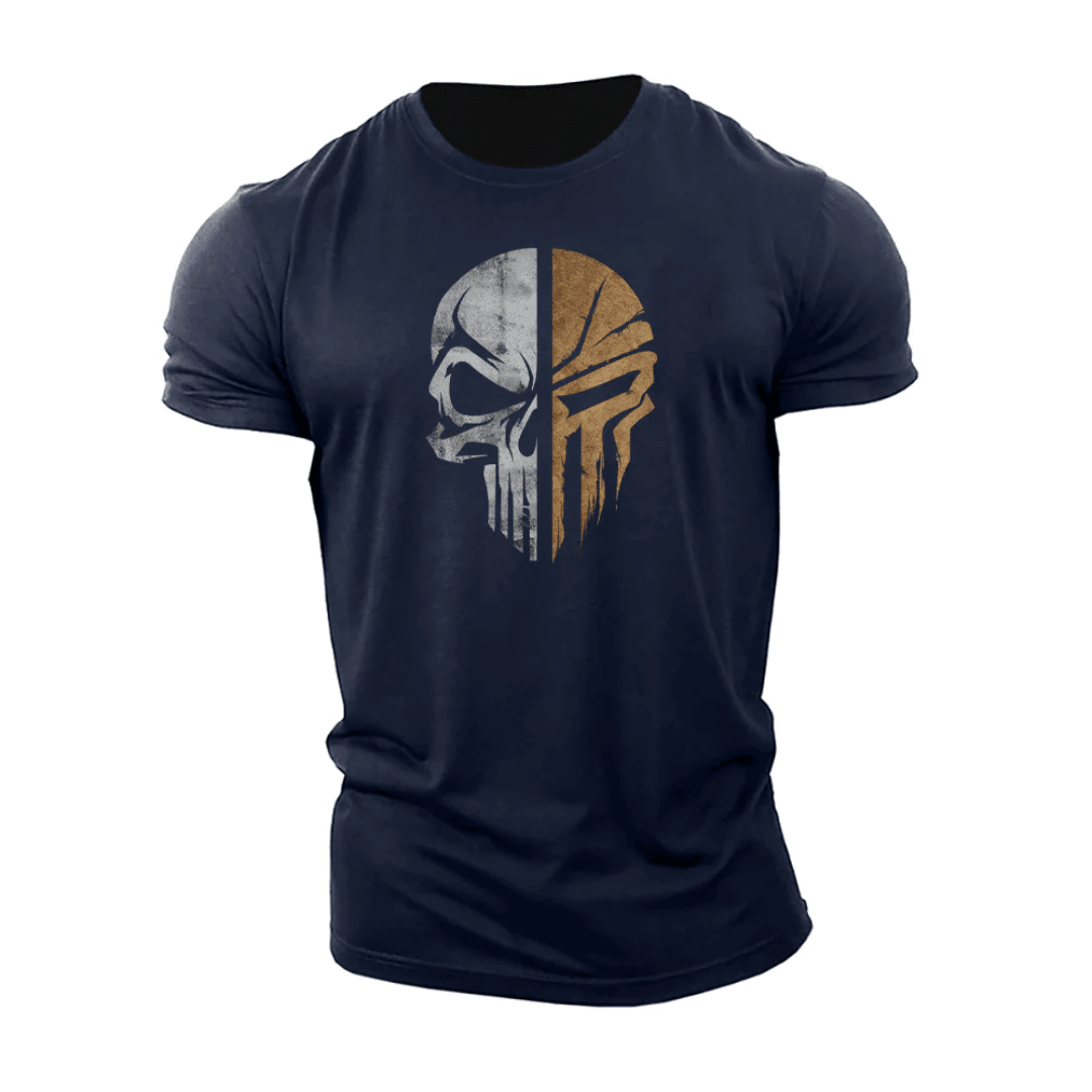 Military Brown Skull T-Shirt - Ironfit