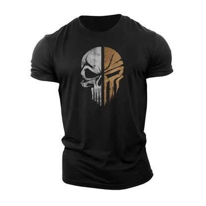 Military Brown Skull T-Shirt - Ironfit