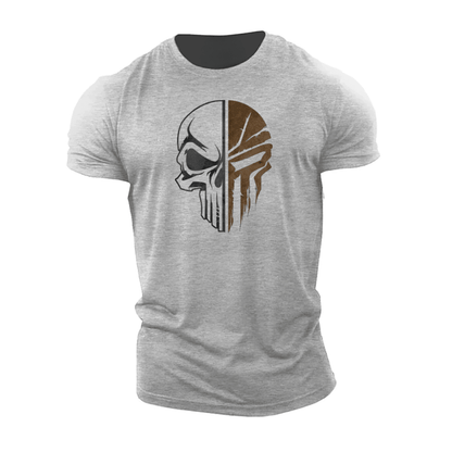 Military Brown Skull T-Shirt - Ironfit