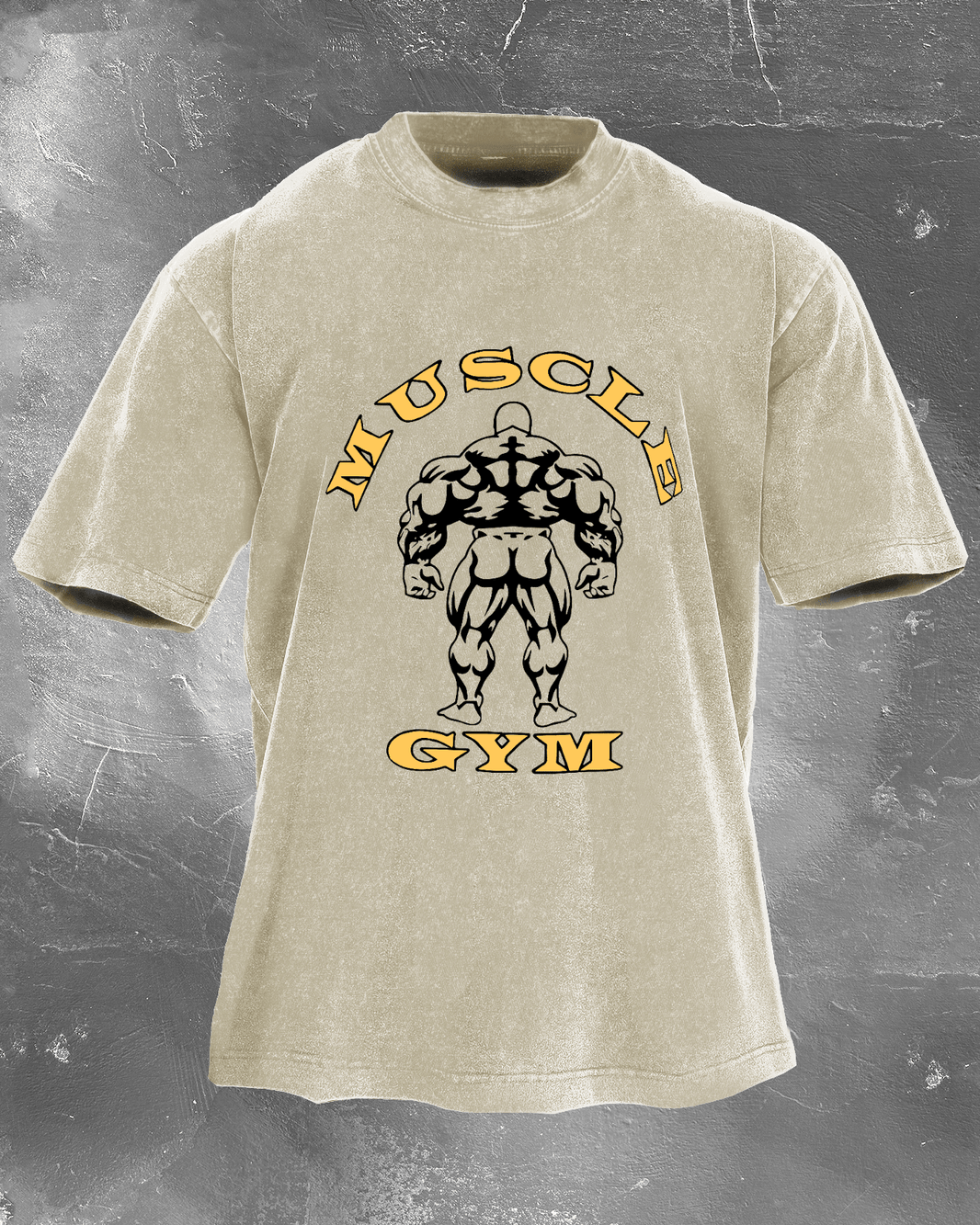 MUSCLE GYM WASHED T - SHIRT - Ironfit