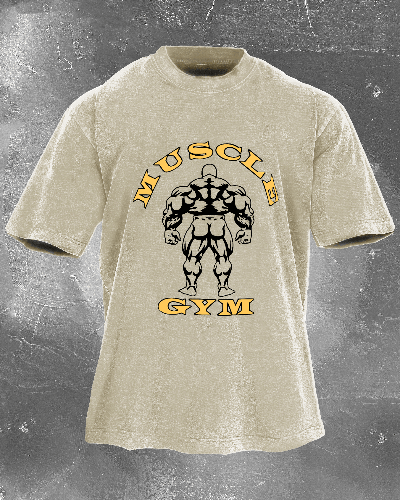 MUSCLE GYM WASHED T - SHIRT - Ironfit