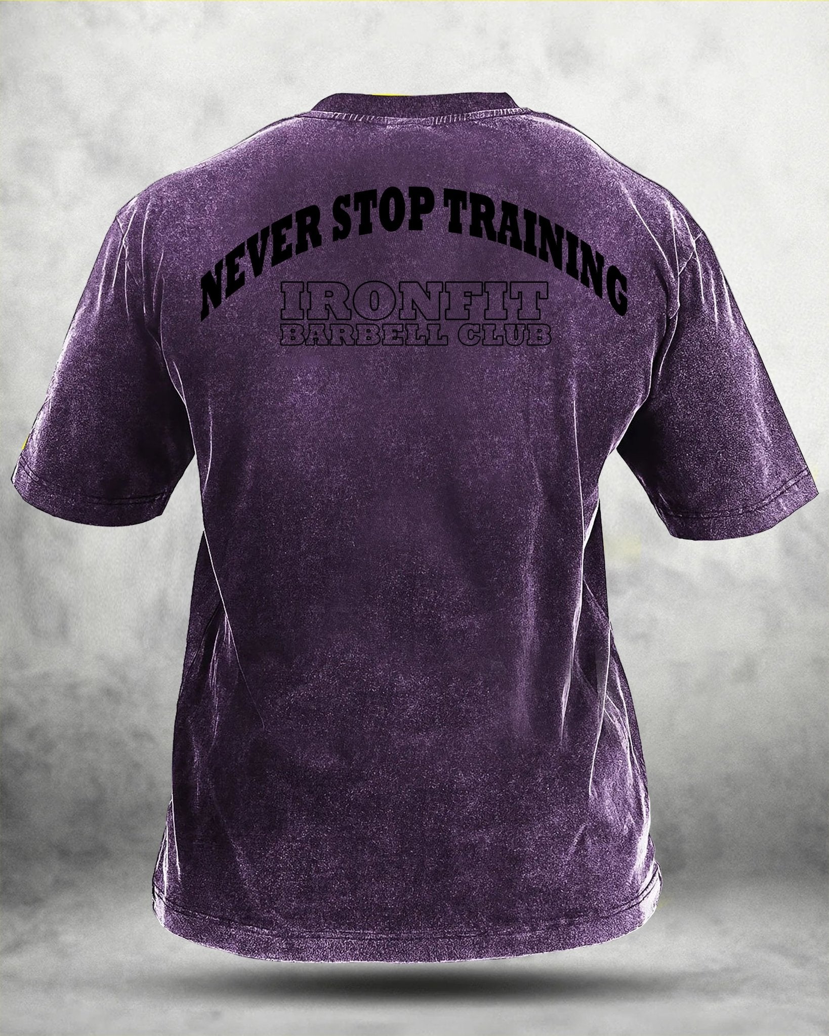 NEVER STOP TRAINING WASHED T - SHIRT - Ironfit