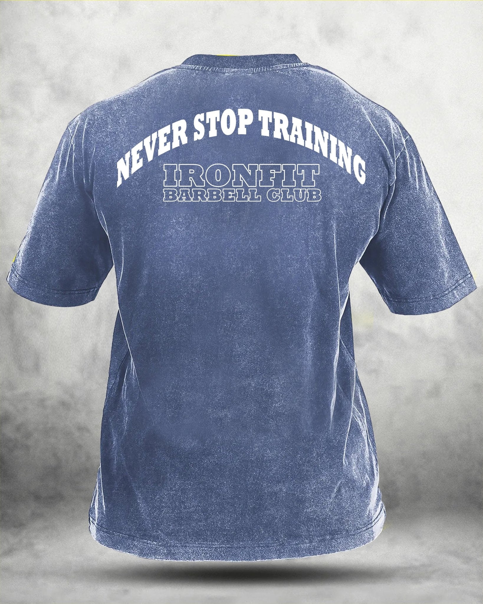 NEVER STOP TRAINING WASHED T - SHIRT - Ironfit