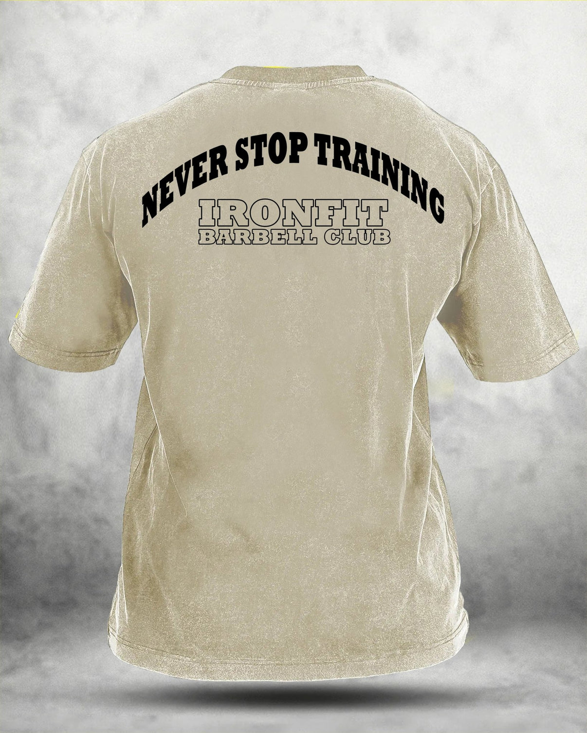 NEVER STOP TRAINING WASHED T - SHIRT - Ironfit