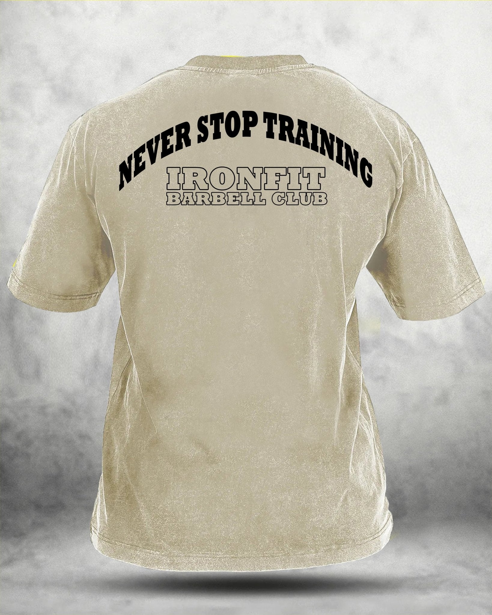 NEVER STOP TRAINING WASHED T - SHIRT - Ironfit